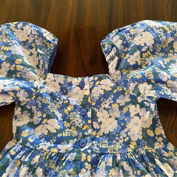 Janie and Jack Natalie Smocked Bubble Sleeves Dress - Picture 9 of 12